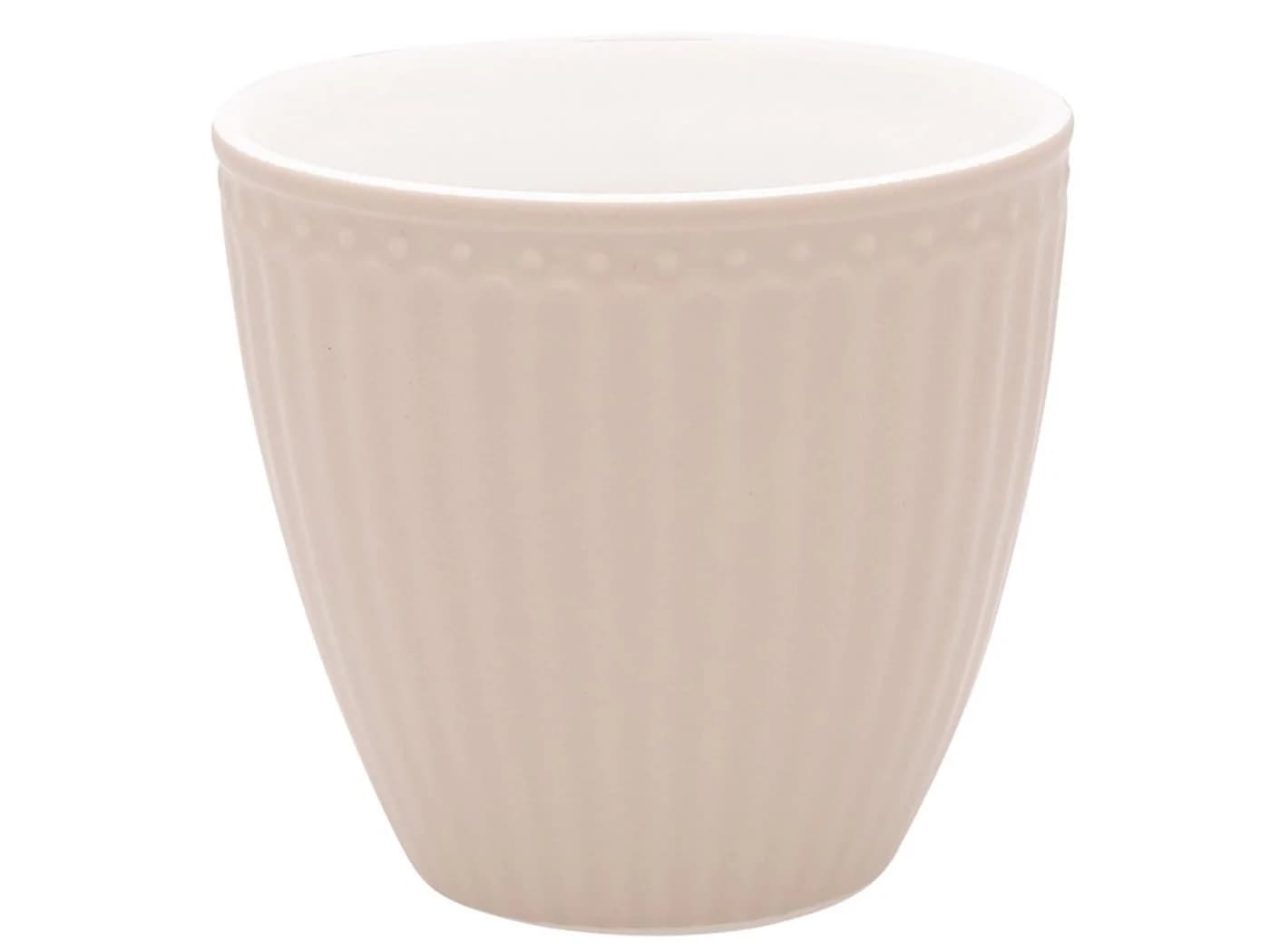 Greengate Becher Alice Latte Cup creamy fudge 0,25 l Steingut - Bild 2