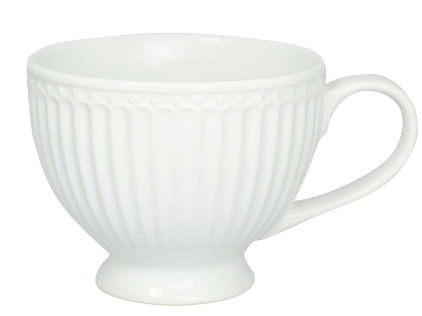 Greengate Tasse Alice Teetasse Weiß 0,4 l Steingut - Bild 2
