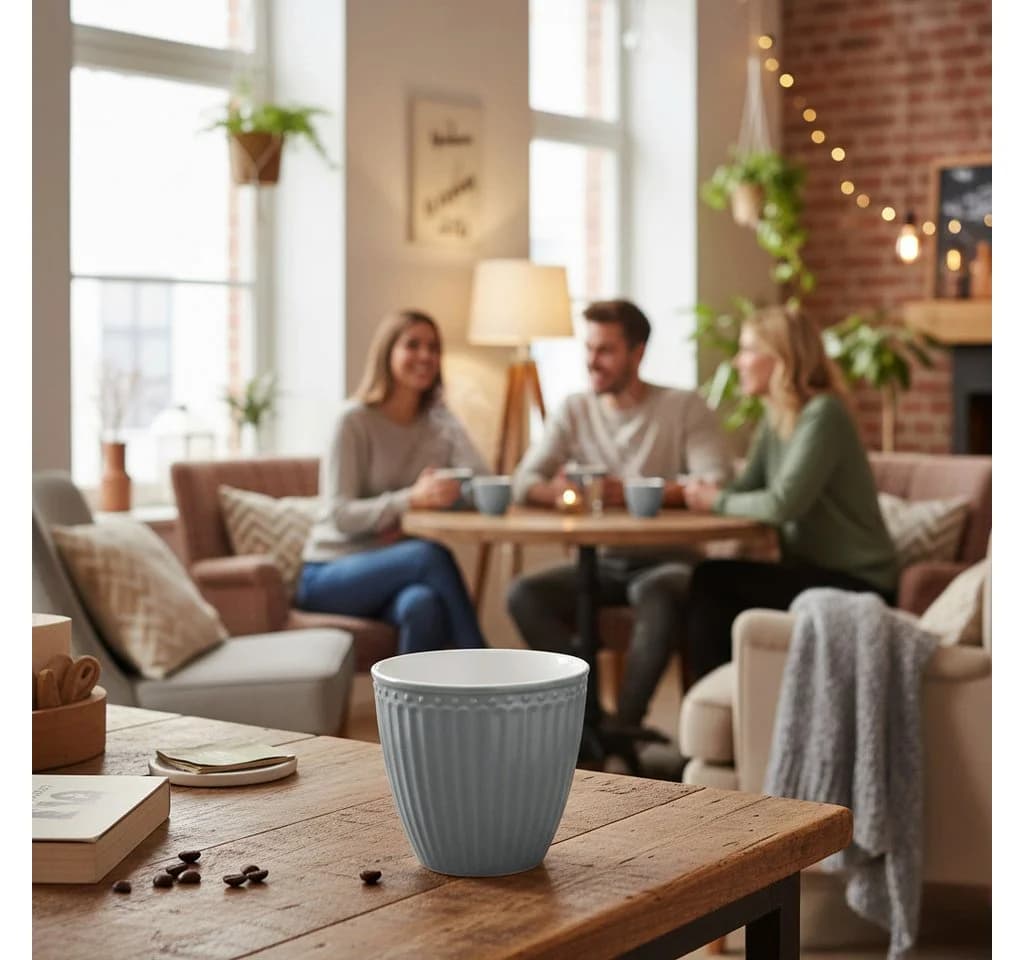 Greengate Espressotasse Alice Mini Latte Cup Steingrau - Bild 5