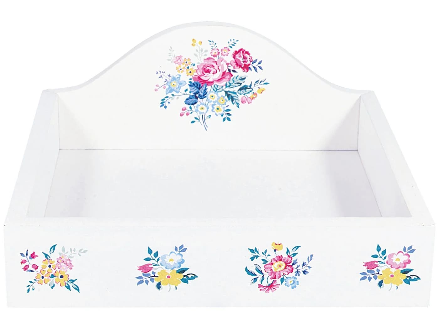 Greengate Serviettenring Elina Weiß Holz Floral - Bild 2