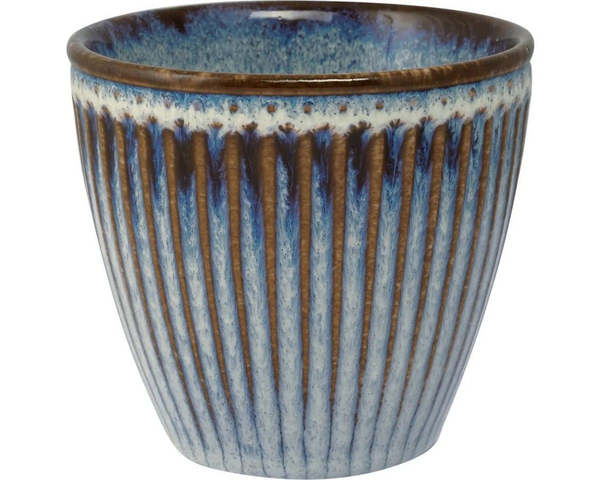 Greengate Becher Alice Oyster Latte Cup blau 0,35l Steingut - Bild 2