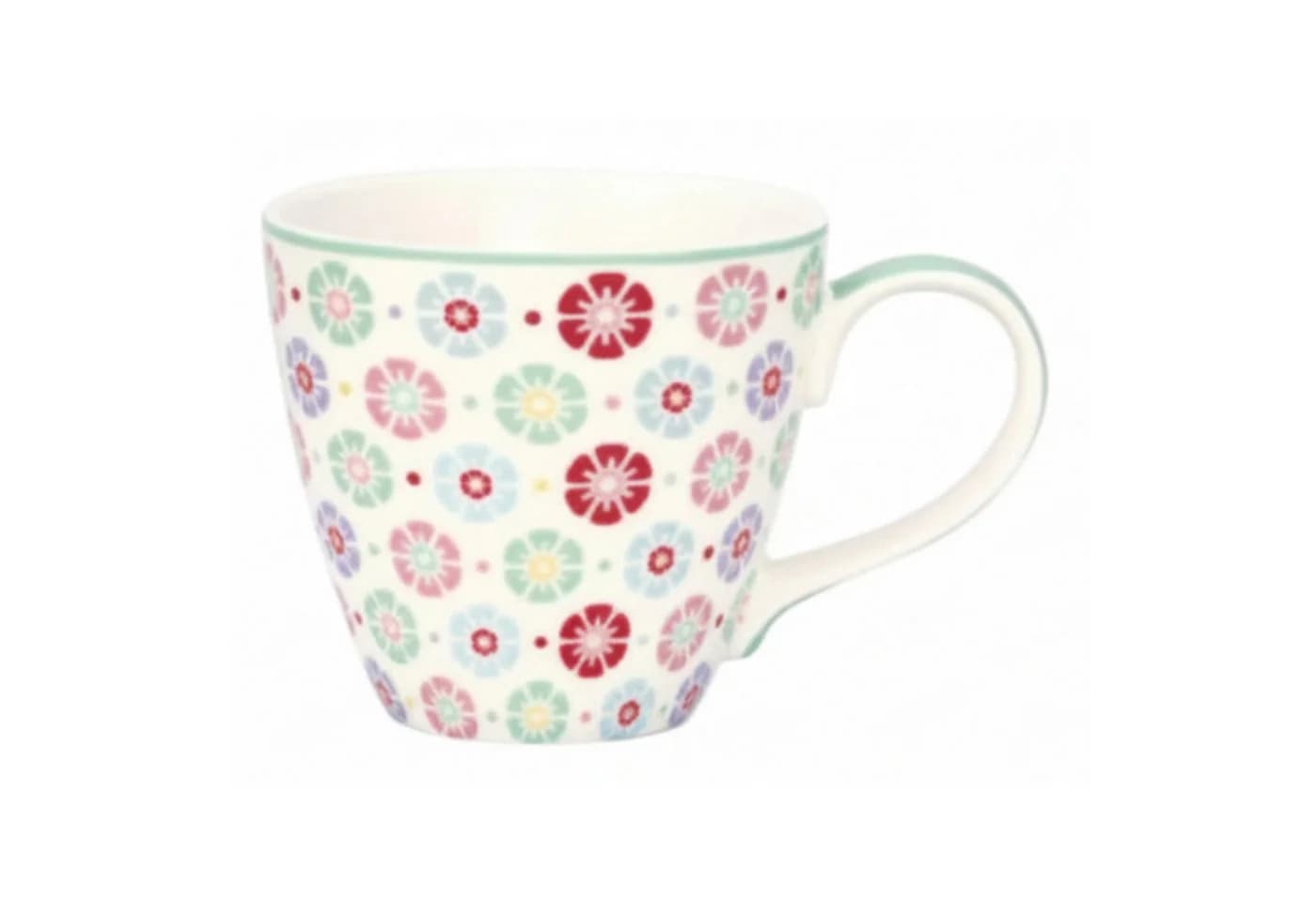 GreenGate Tasse Rike Weiß/Geblümt Porzellan Floral Retro - Bild 2