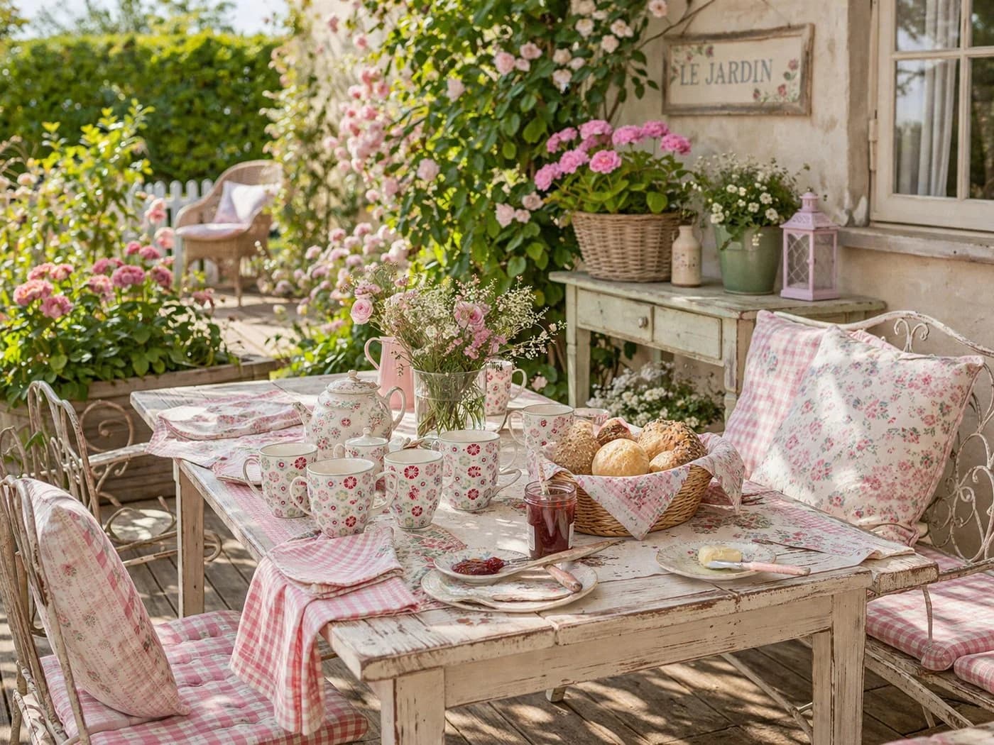 GreenGate Tasse Rike Weiß/Geblümt Porzellan Floral Retro - Bild 4