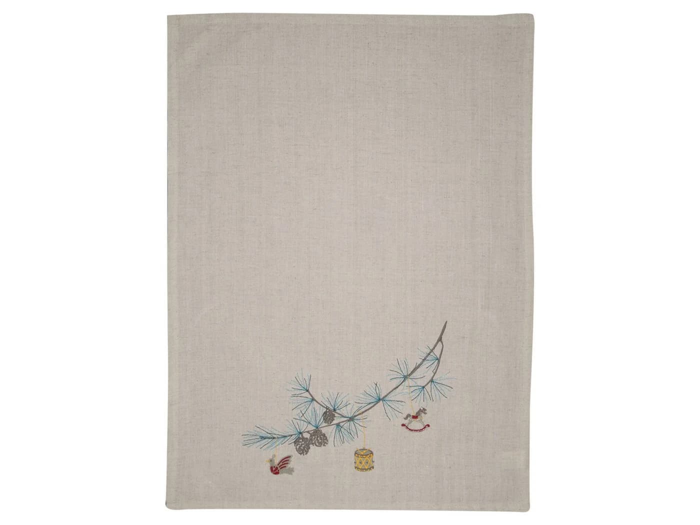Greengate Xmas Geschirrtuch bedruckt Pale Grey 70x50cm - Bild 2