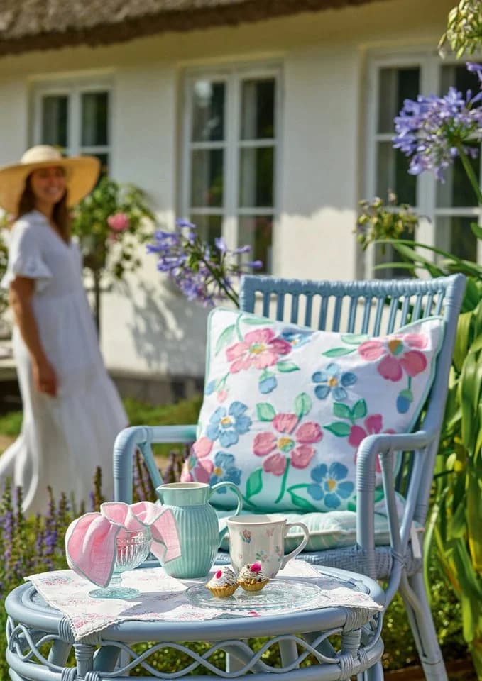 Greengate Geschirrtuch Allyna White 70x50 cm Florales Muster - Bild 5