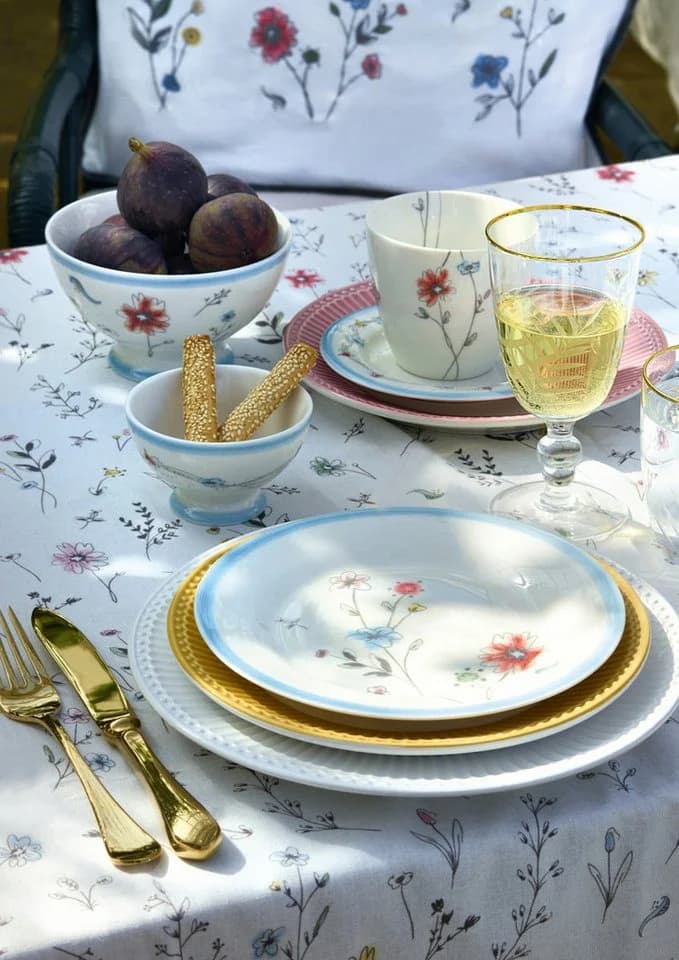 Greengate Tischläufer Venissa White 140x45 cm