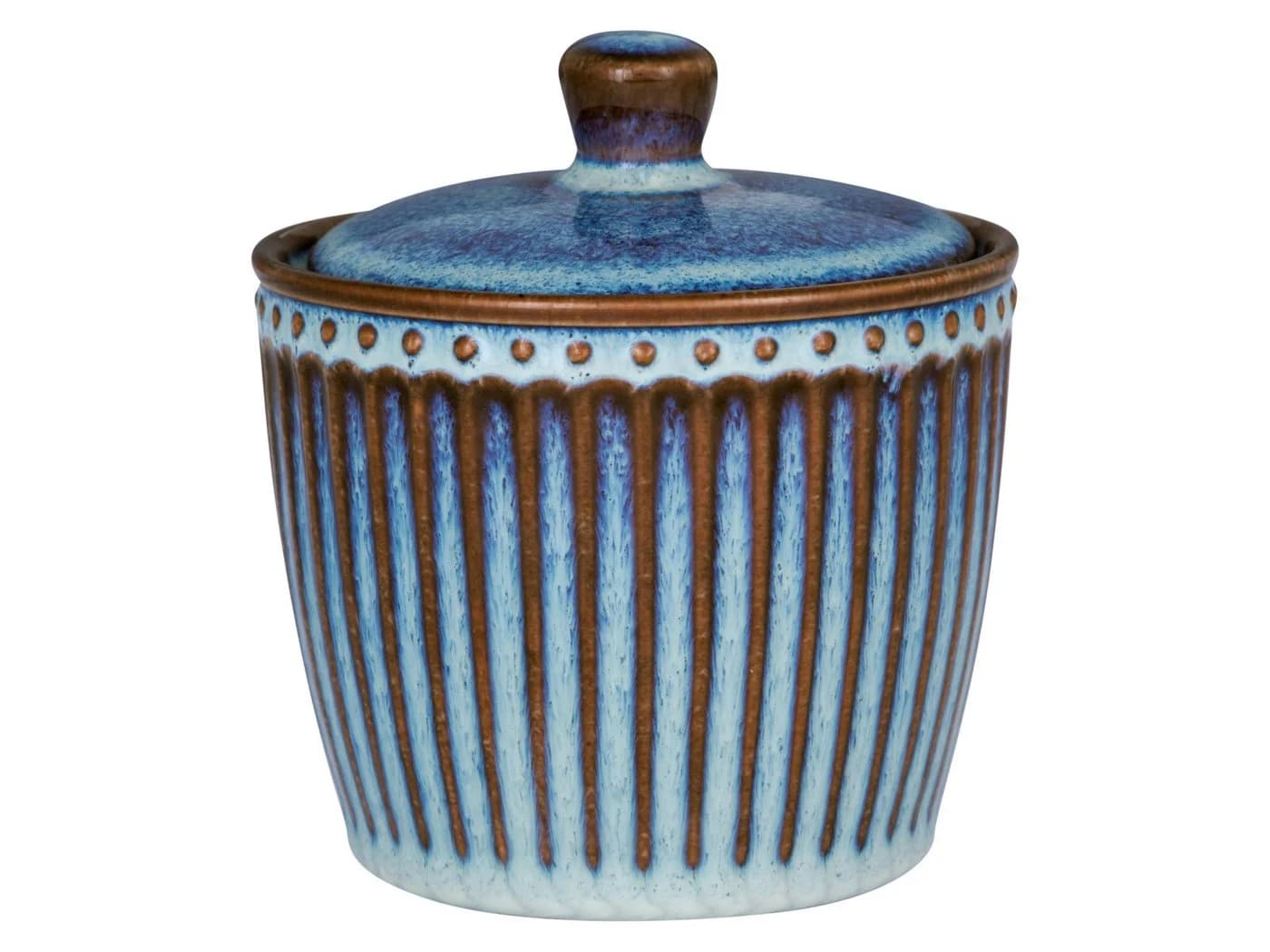 Greengate Zuckerdose Alice Oyster Blue Steingut - Bild 2