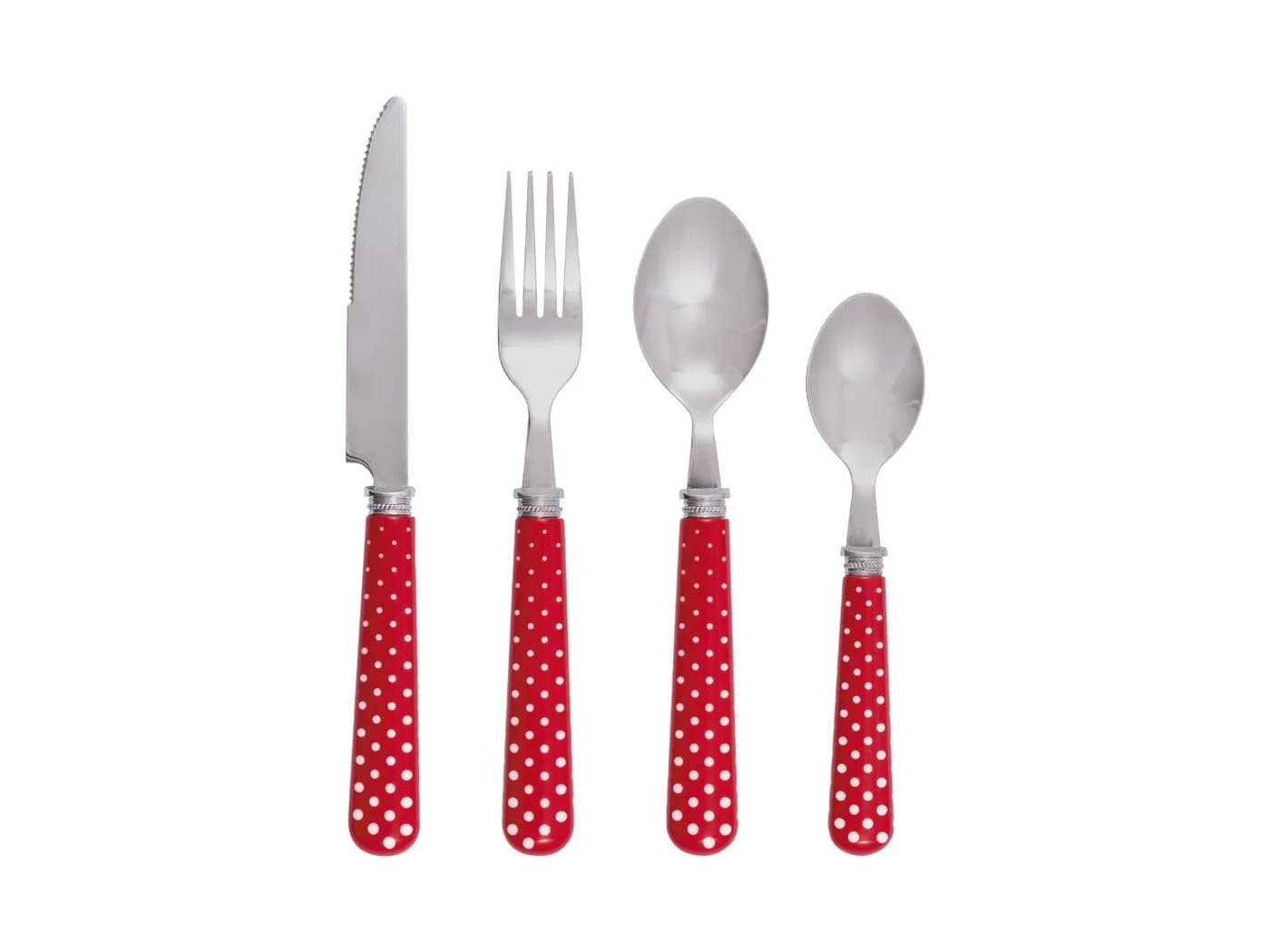 Greengate Besteck-Set Dotty rot 4tlg Acryl - Bild 2