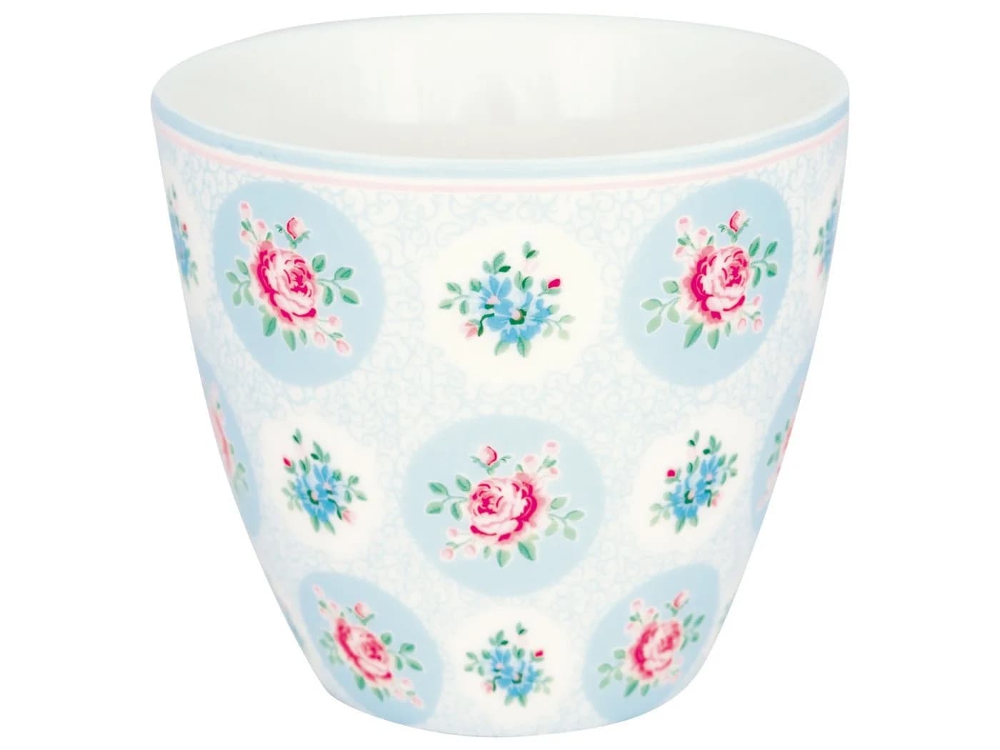 Greengate Elle Latte Cup Becher Pale Blue 0,35l Steingut - Bild 2