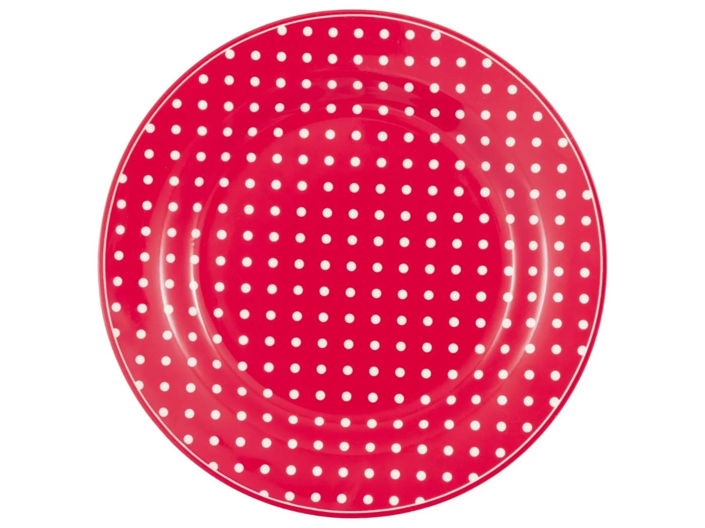 Greengate Frühstücksteller Dotty Rot 20,2cm - Bild 2