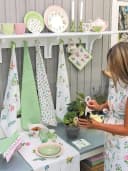 Greengate Fußmatte Agnes Weiß Floral Design Bild 3