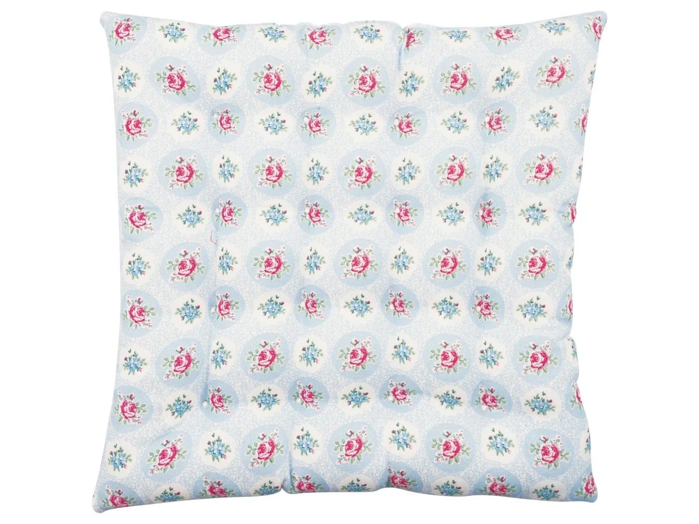 Greengate Sitzkissen Louisa Weiß Floral Design
