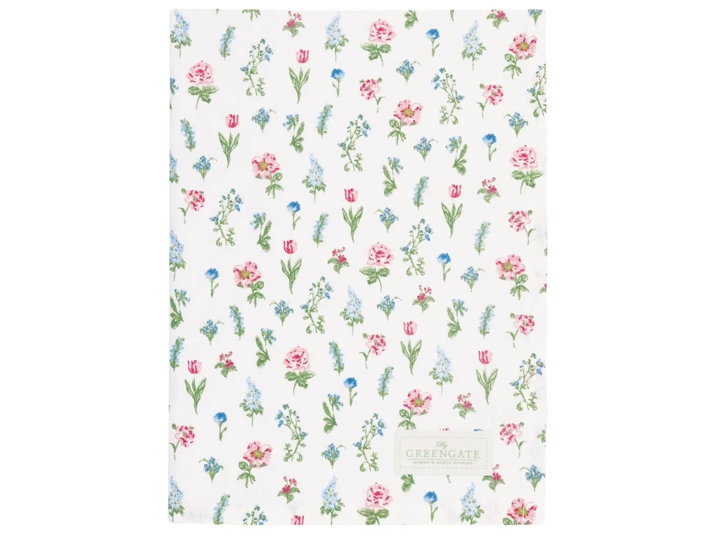 Greengate Geschirrtuch Estrid Weiß Floral - Bild 2