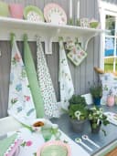 Greengate Geschirrtuch Estrid Weiß Floral Bild 3
