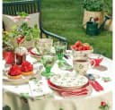 Greengate Geschirrtuch Berry White Baumwolle Bild 1