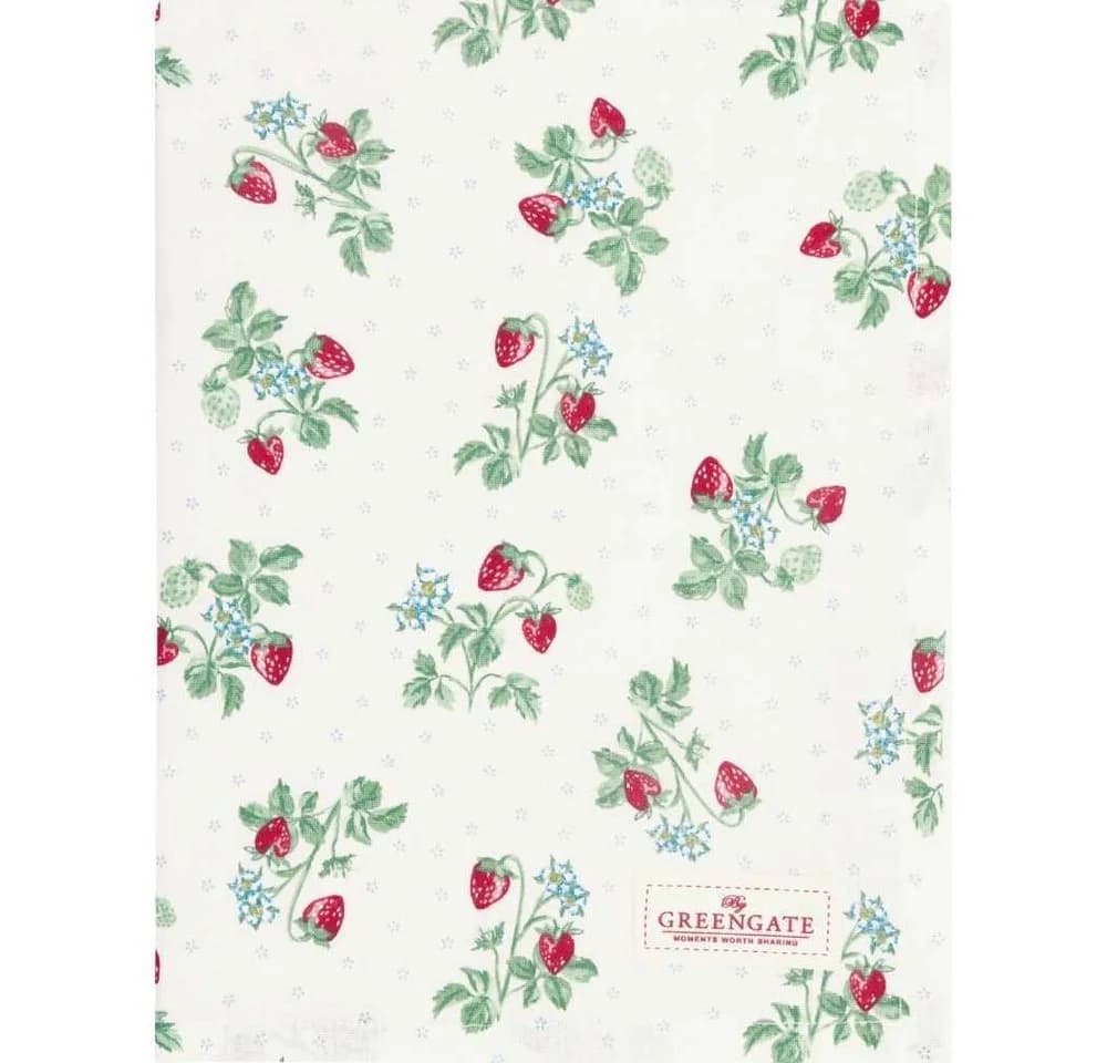 Greengate Geschirrtuch Berry White Baumwolle - Bild 2