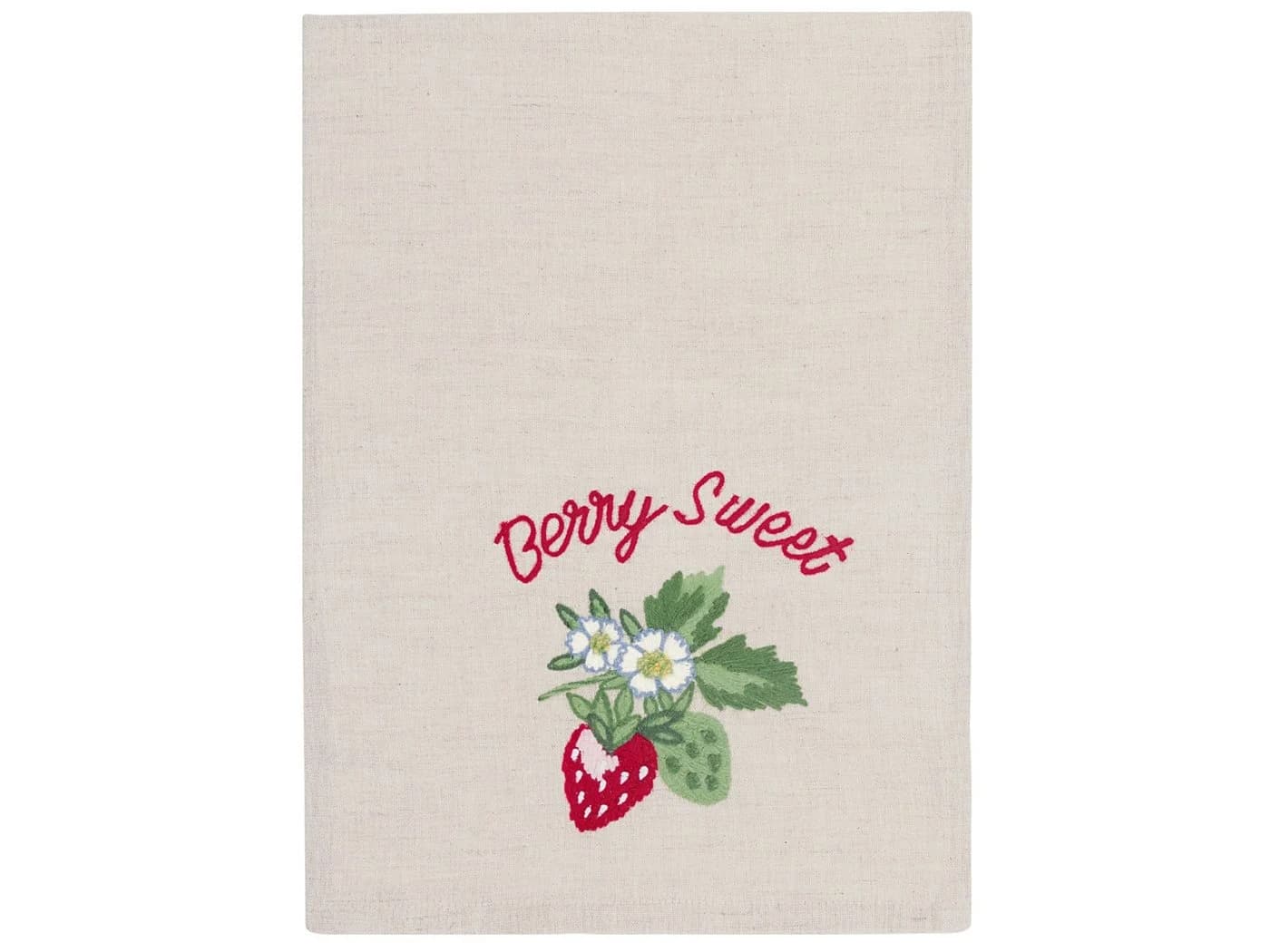 Greengate Geschirrtuch Berry Stickerei Sand 70x50cm - Bild 2