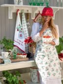 Greengate Geschirrtuch Berry Stickerei Sand 70x50cm Bild 4