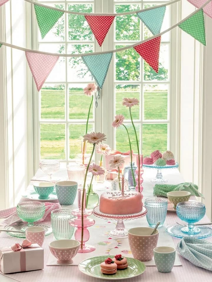 Greengate Weinglas Alice Pale Pink 23cm Glas - Bild 3