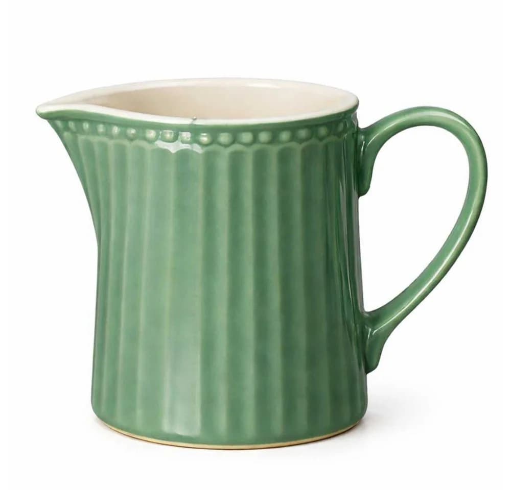 Greengate Milchkännchen Alice Dusty Green Keramik