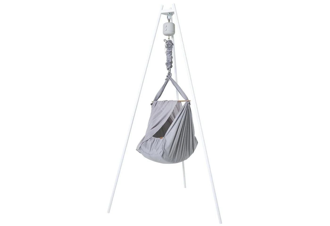 Membantu Babyschaukel Premium Set mit LeeLoo02 Motor und Ständer Grau - Bild 2