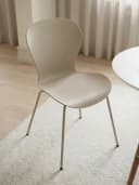 faee Esszimmerstuhl Vän, Kunststoff-Sitzschale, Stahlgestell, Light Taupe Bild 1