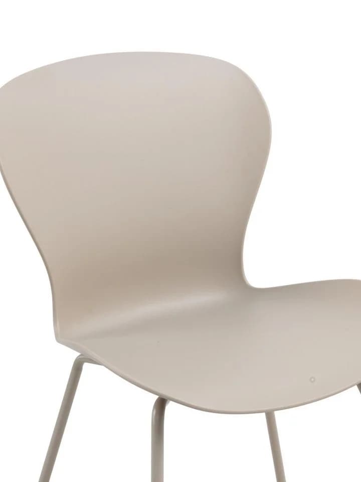 faee Esszimmerstuhl Vän, Kunststoff-Sitzschale, Stahlgestell, Light Taupe - Bild 4