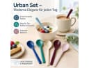 rice Teelöffel-Set Urban 6-tlg. Bunt Melamin Bild 1