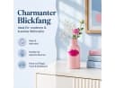 Rice Keramik Vase Kussmund Fuchsia Pink 8x18 cm Bild 1
