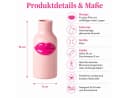 Rice Keramik Vase Kussmund Fuchsia Pink 8x18 cm Bild 5