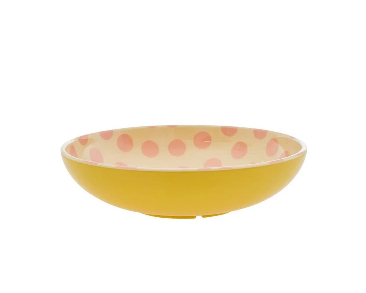 RICE Salatschüssel Melamin Rosa mit Punkten - Bild 2