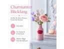 Rice Tischvase Keramik Klein Pink mit Kussmund-Print Bild 1