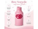 Rice Tischvase Keramik Klein Pink mit Kussmund-Print Bild 3