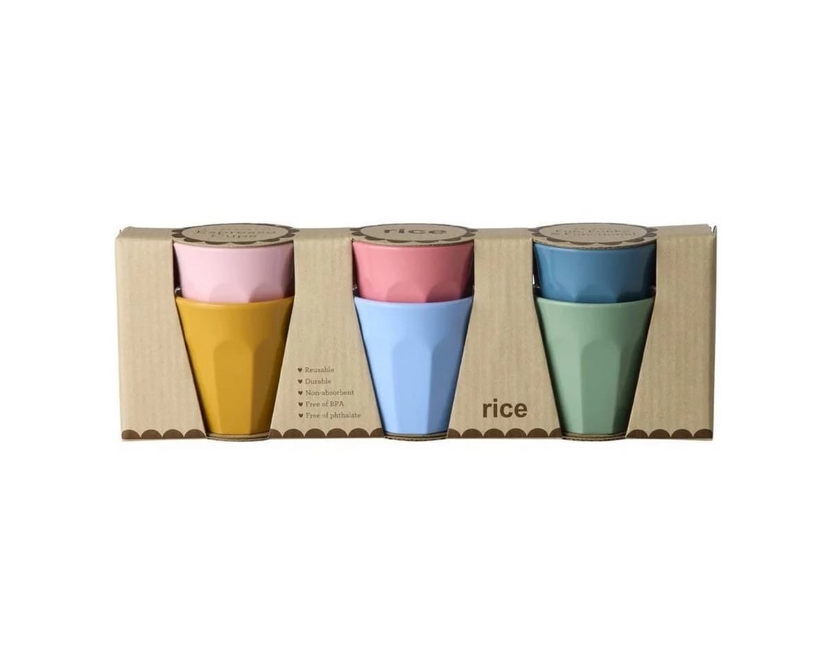 rice Espressobecher Set 6er 80 ml Melamin - Bild 2