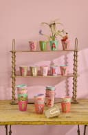 Rice Melamin Becher Buchstaben A-Z Blumen Design Bunt Bild 1