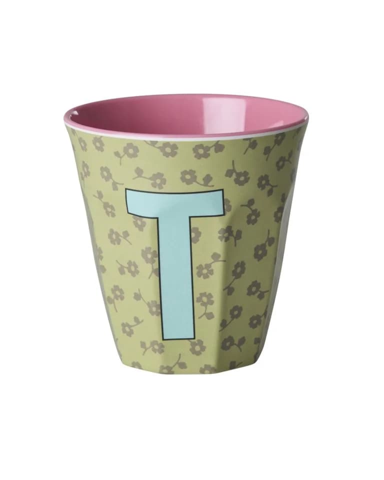 Rice Melamin Becher Buchstaben A-Z Blumen Design Bunt - Bild 2
