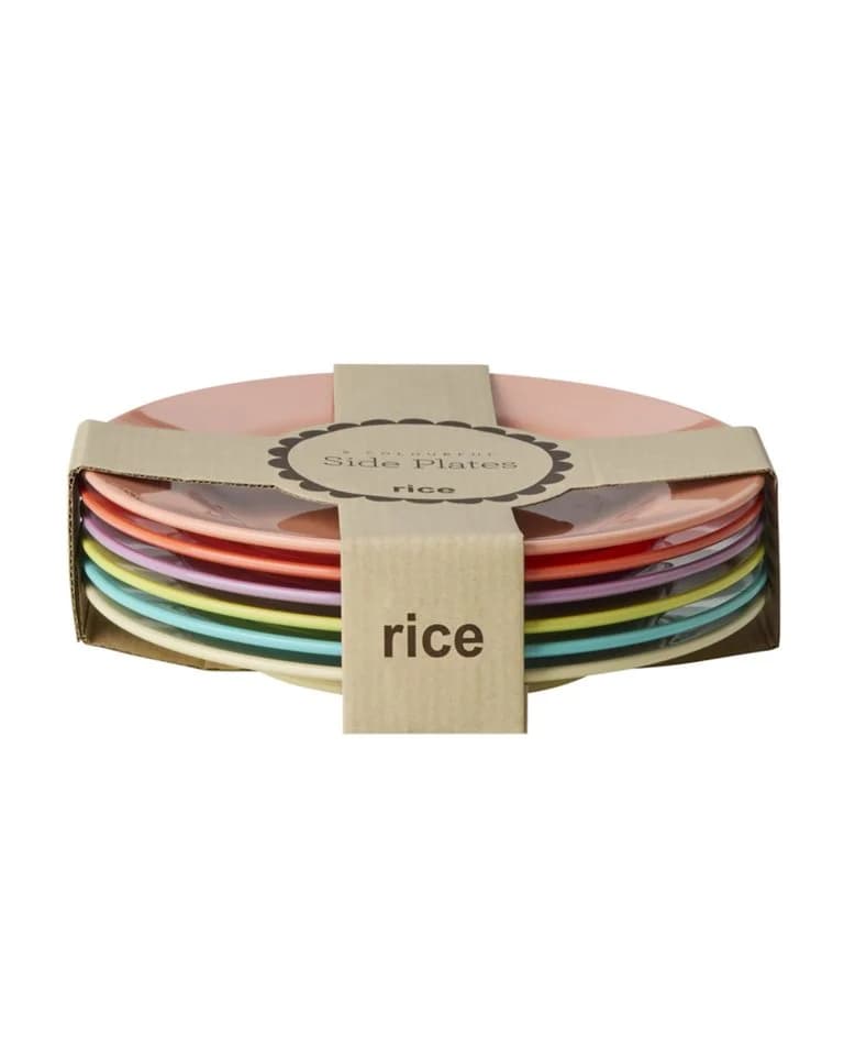 Rice Melamin Teller-Set 6er Bunt - Bild 2