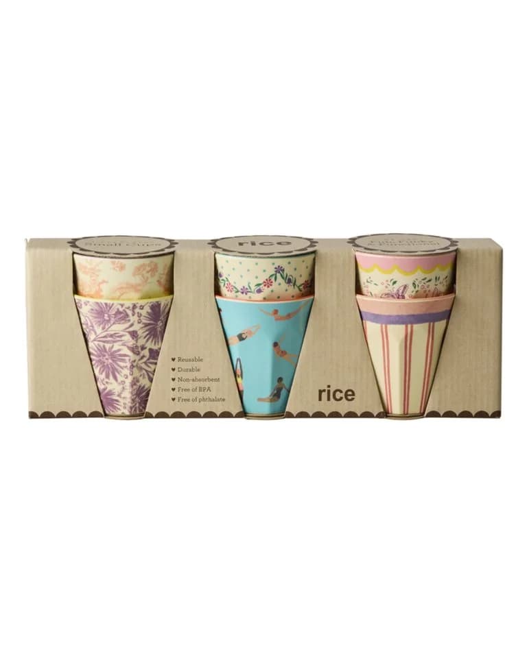 Rice Melamin Becher-Set 6-tlg. Bunt Kinderbecher Medium - Bild 2