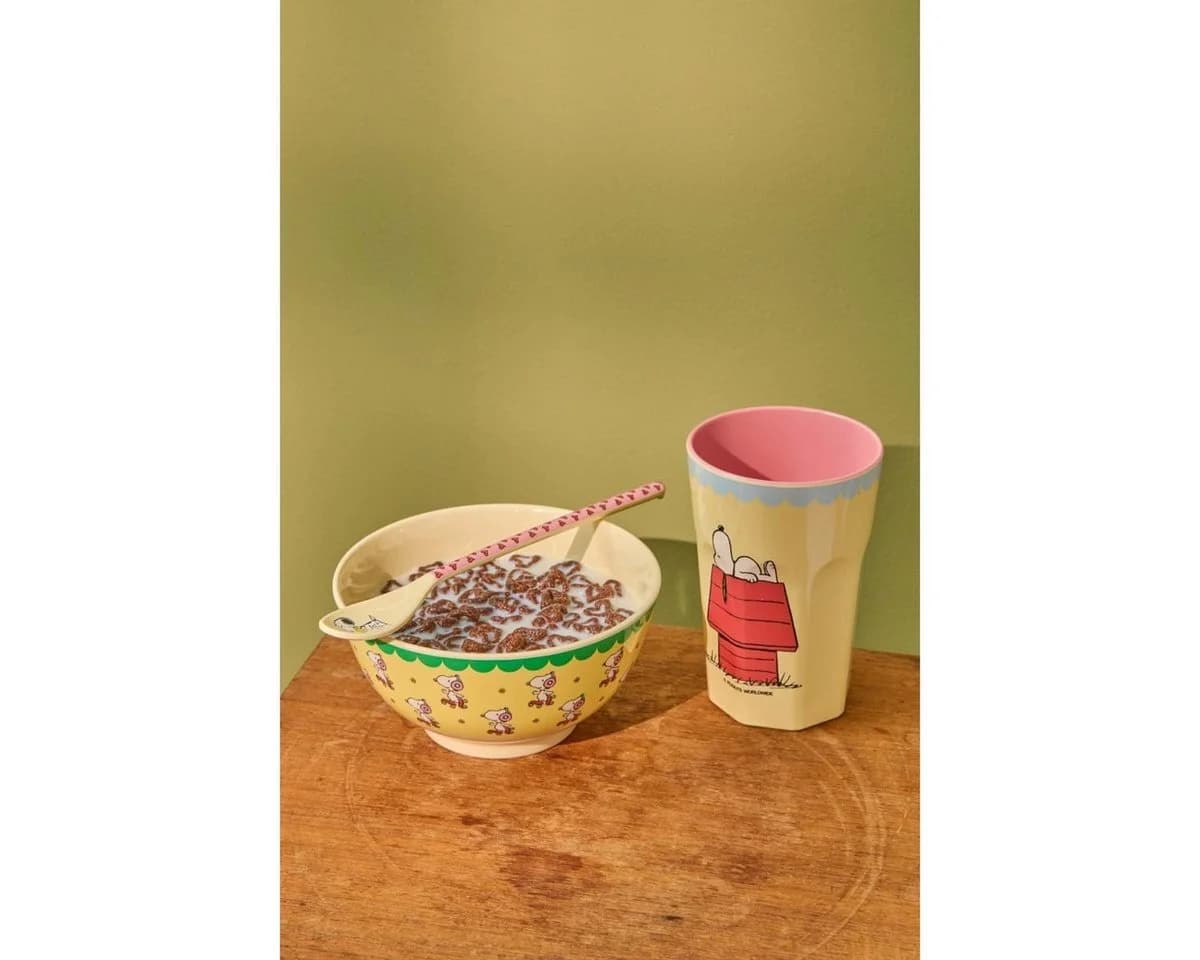 rice Müslischüssel Melamin Snoopy Motiv Gelb