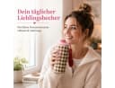RICE Thermobecher 550 ml Braun/Rosa Karo-Muster Bild 4