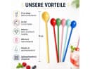 rice Dessertlöffel Set 6er bunt lang Melamin Bild 3