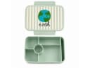 RICE Lunchbox Earth Print 6 Fächer Brotdose PP-Kunststoff BPA-frei Bild 2