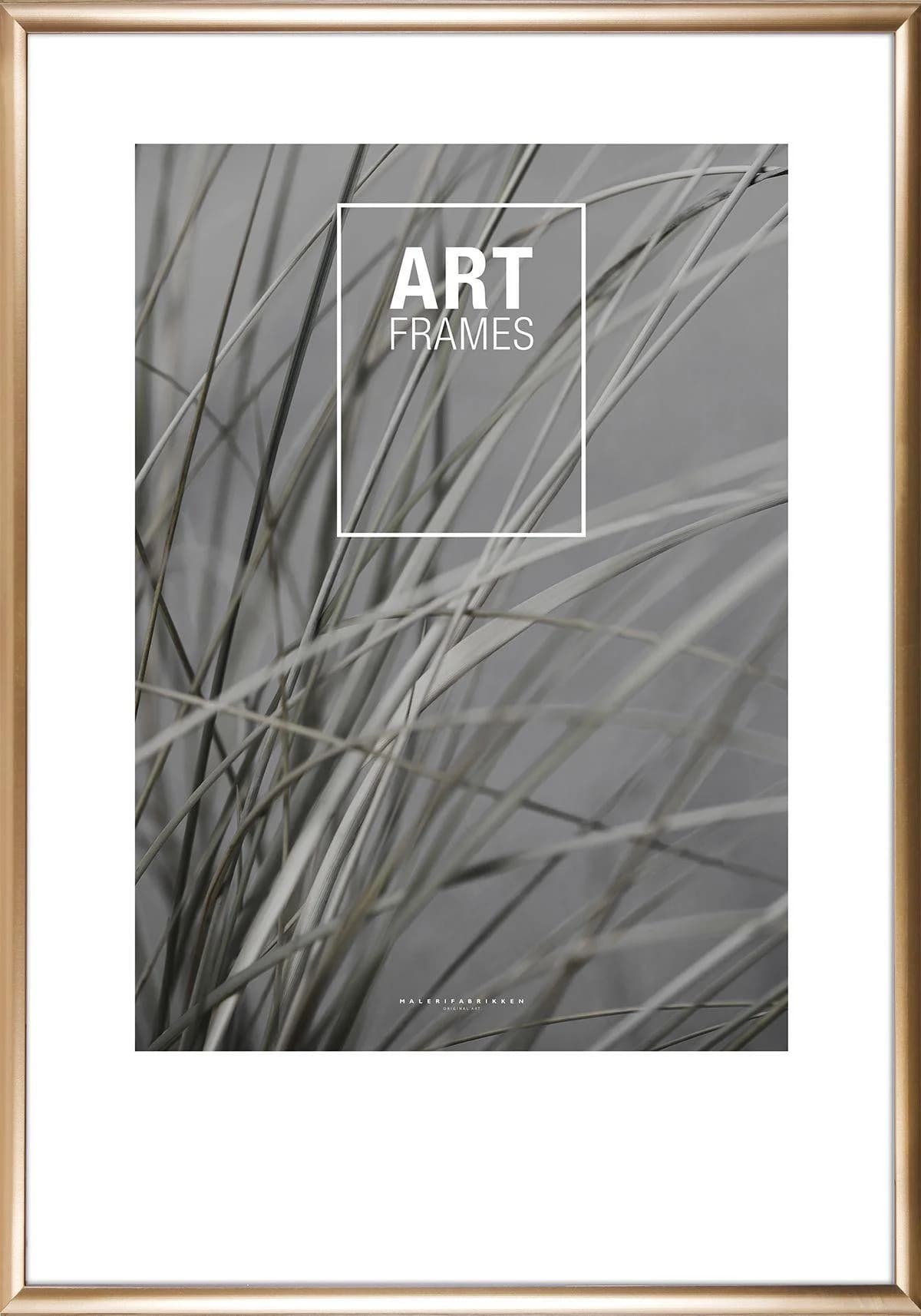 Wechselrahmen Gold Aluminium mit Acrylglas