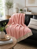 AU Maison Wohndecke Tamara Peach Baumwolle mit Fransen Bild 1