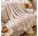 AU Maison Wohndecke Baumwolle Light Pink/Natural 130x180 cm Bild 1