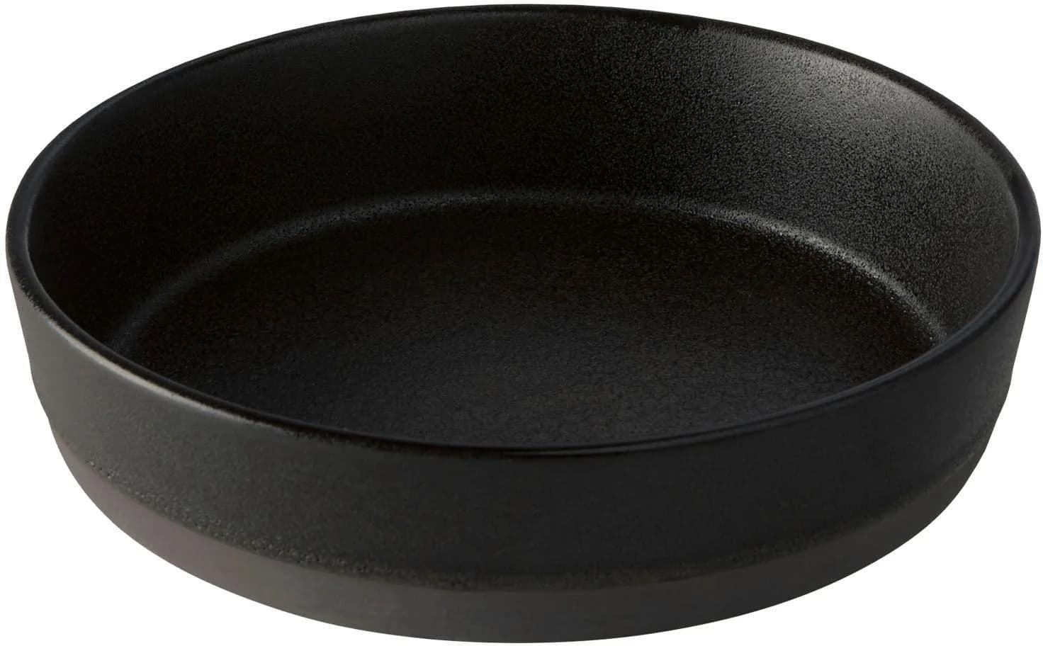 Suppenteller AIDA RAW Steinzeug Titanium Schwarz
