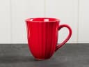 Ib Laursen Becher Mynte Rillen Strawberry Rot Keramik Bild 2