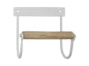 Ib Laursen Toilettenpapierhalter Weiß Metall Holz 9143-11 Bild 2