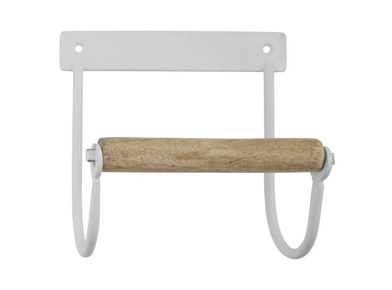 Ib Laursen Toilettenpapierhalter Weiß Metall Holz 9143-11 - Bild 2