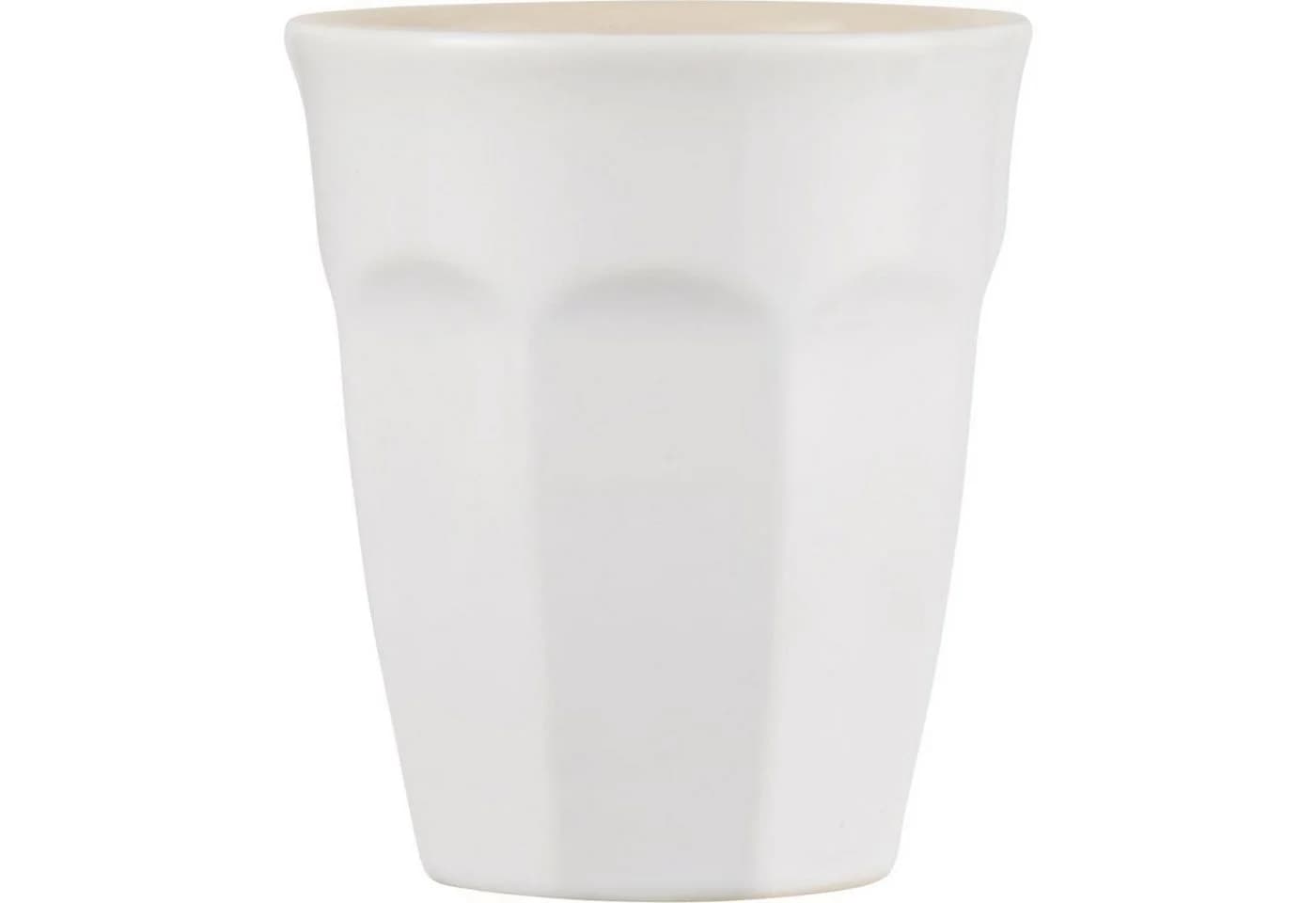 Ib Laursen Becher Mynte Cafe Latte Pure White Steingut - Bild 2